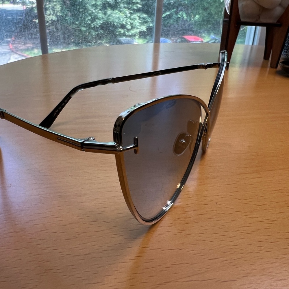 Tom Ford Silver Aviator Sunglasses - image 4